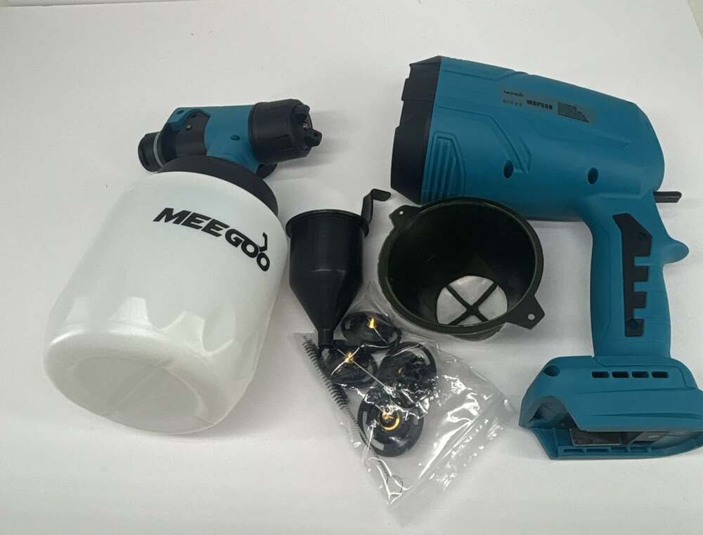 MEEGOO WBP508 Cordless Paint Sprayer Blue Electric Handheld - MISSING BATTERY